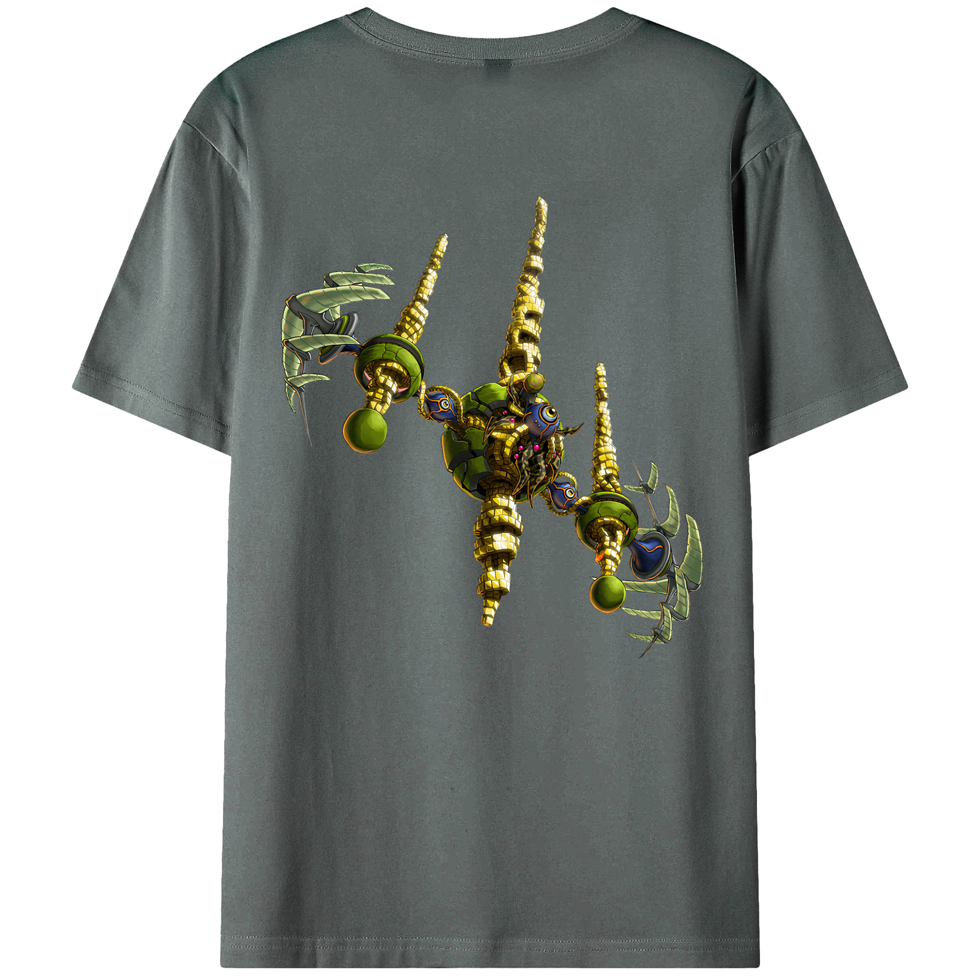 （画像用） 遊☆戯☆王 Yu-Gi-Oh! 綿100％ メンズ半袖Tシャツ（バックプリント） 通気性